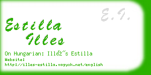 estilla illes business card